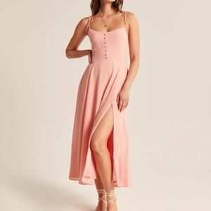 Abercrombie tie-strap corset midi dress. Tags on. Never worn